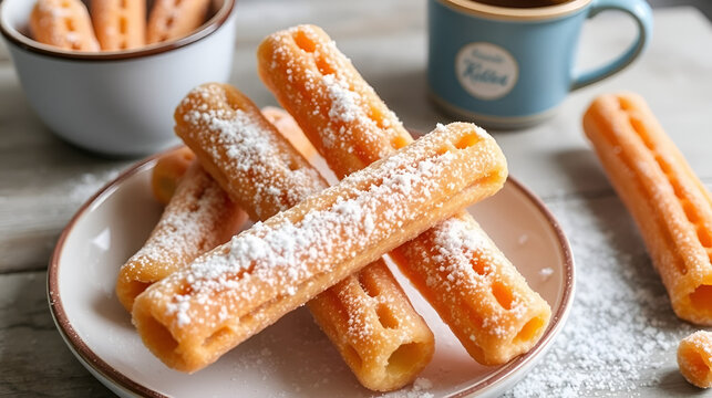 chichis ou churros au sucre fait maison