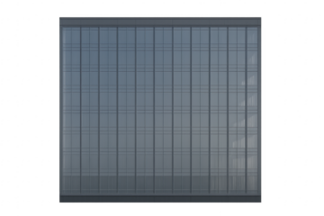Modern office building glass facade transparent background