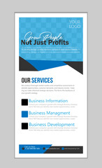 DL Flyer design layout template.