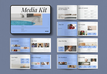 Digital Media Press Kit Template Landscape