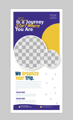 DL Flyer design layout template.
