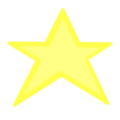 A large bright yellow star illustration with a soft glowing effect, symbolizing light, guidance, and positivity.