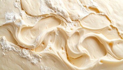 Creamy dough texture