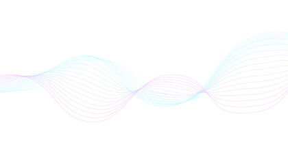 Colorful Gradient Abstract Wave Line Background