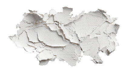 Obraz premium Plaster chip background isolated on a Transparent background, PNG file.