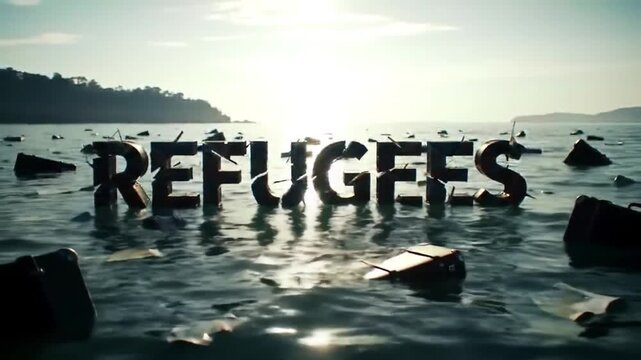 Refugees Concept &ndash; Displacement, Migration, Humanitarian Crisis and Survival