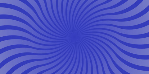 Obraz premium Dynamic radial burst pattern in deep blue with swirling wavy lines creating a vibrant and energetic abstract background for design