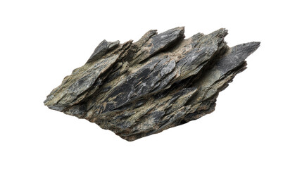 Schist flake background isolated on a Transparent background, PNG file.