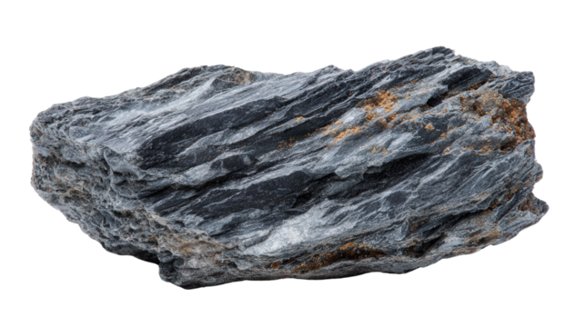 Schist flake background isolated on a Transparent background, PNG file.