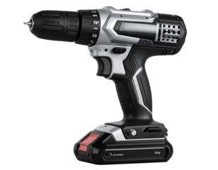 Sleek Black Cordless Drill with Detachable Battery Pack