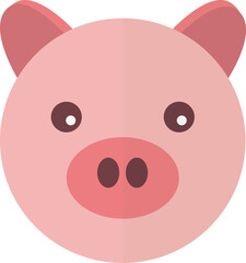 Cartoon Animal Heads Vector Illustration