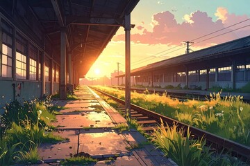 使われなくなった田舎の駅