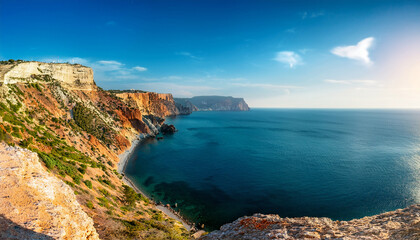 Obraz premium The Cliffs Of Cape Fiolent On The Black Sea Coast Of Crimea