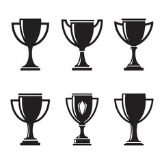 Trophy & Award cup icon vector illustration design.