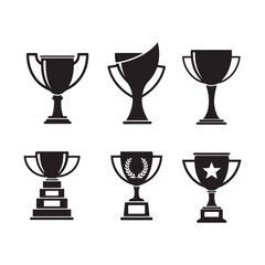 Trophy & Award cup icon vector illustration design.