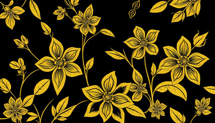 Oil painting .Luxurious golden botanical background. Printable wallpapers, covers, wall art, greeting card, wedding cards, invitations.
