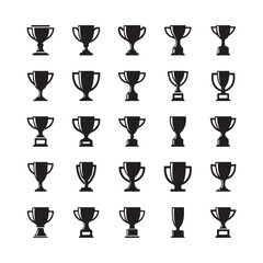 Trophy & Award cup icon vector illustration design.