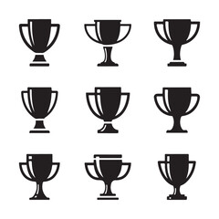 Trophy & Award cup icon vector illustration design.