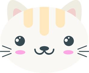 Cartoon Animal Heads Vector Illustration