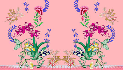 front back sleeve digital print pattern