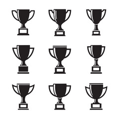 Trophy & Award cup icon vector illustration design.