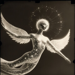 Ethereal Goddess of the Cosmic Skies