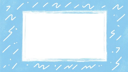 Elegant Frame Design: An artistic rendering of an empty frame with an illustrative touch, exuding simplicity and minimalism, perfect for design or graphic composition.