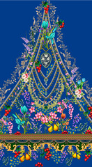 front back sleeve digital print pattern