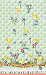 front back sleeve digital print pattern