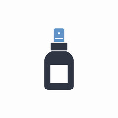 Simple Flat Design Spray Bottle Liquid Container Beauty Product Icon