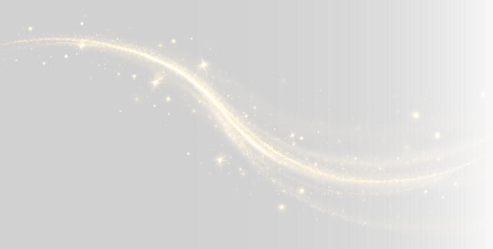 Brilliant wave of luxury light, twirling shine, glowing fantasy background, golden flickering dust, bright fire effect, black sparkle trail, curved magic beam.
