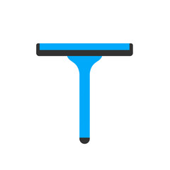Blue window squeegee tool for cleaning glass surfaces effectively.