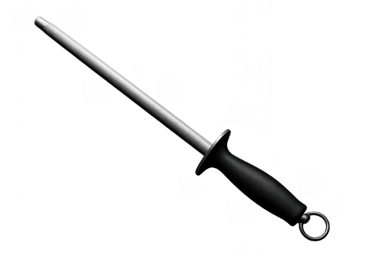 Honing steel knife sharpener for kitchen utensils