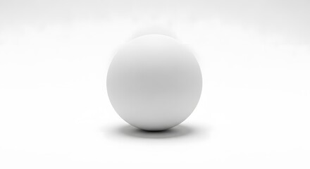 Pristine White Eggs in a Row with Shallow Depth of Field on a Bright Minimalist Background, Concept of Simplicity and Freshness