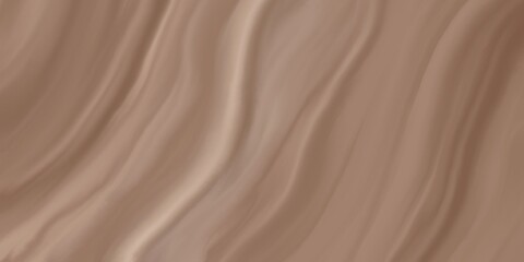 Light creamy swirls on a soft coffee background, resembling milk blending into coffee. Abstract texture, background. Horizontal backdrop. Creative projects, design.