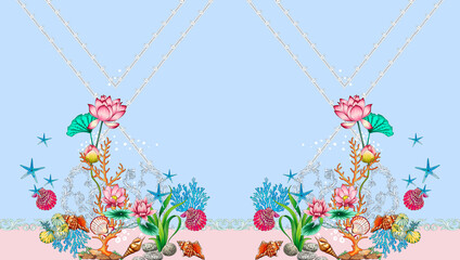 front back sleeve digital print pattern