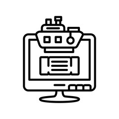 Electronic Ticket Icon