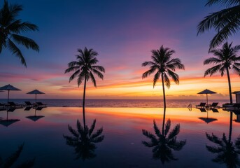 Fototapeta premium sunset over the sea