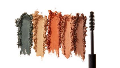 Assorted eyeshadows and mascara