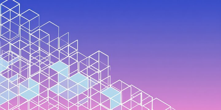 Abstract Geometric Design With Cubic Shapes