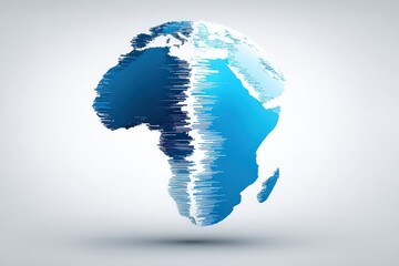 Abstract Digital Map Of Africa
