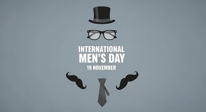 International men s day celebration with classic gentleman s attire - Powered by Adobe