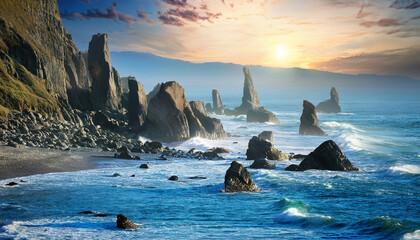 Otherworldly Coastal Scene