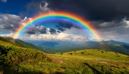 Rainbow And Clouds