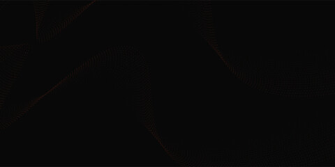 Abstract elegant gold glowing Hexagon with lighting effect sparkle on black lines