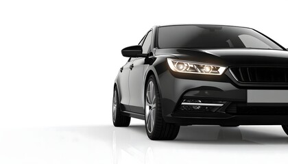 Black car automobile vehicle transport automotive design style