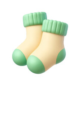 female legs in green socks