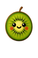 kiwi fruit isolated on white background