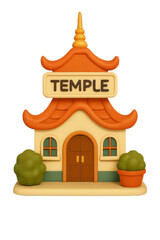 vector illustration of a traditional japanese house