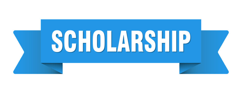 scholarship ribbon isolated on transparent background. scholarship ribbon